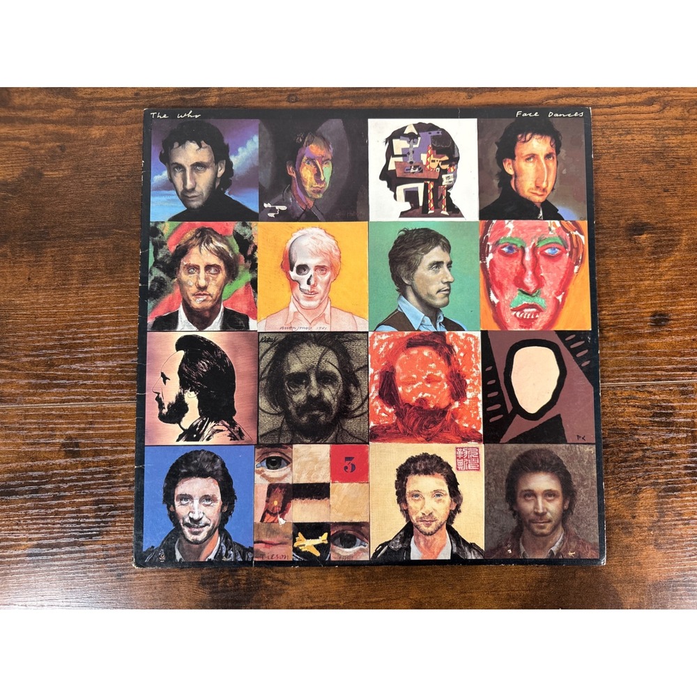 The Who Face Dances Vinyl LP 1981 Warner Bros HS 3516 with Poster & Inner Sleeve